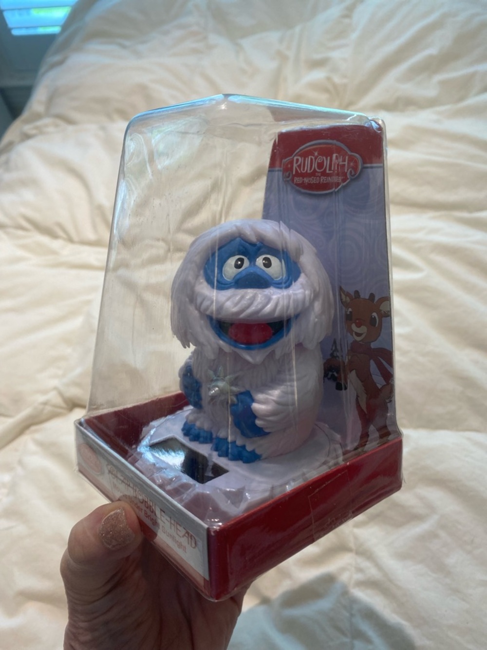 Rudolph Bumble Solar Bobble Head Abominable Snow Monster Figure